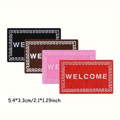 4pcs 1 12 Doll House Mini Carpet Welcome Carpet Model Ground Decorations
