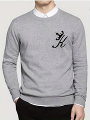 Knitted Sweater Men's Warm Crew Neck Pullover For Fall Winter