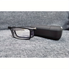 SOOLALA Light Blocking Reading Glasses with Hard Case