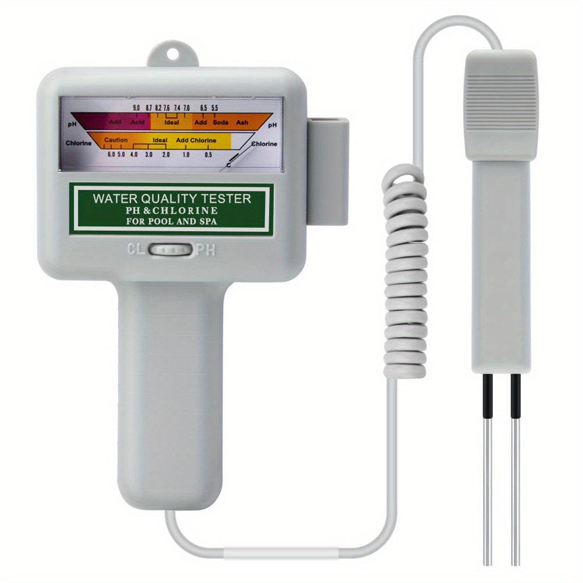 Handy Portable Swimming Pool pH Meter Water Monitor - Chlorine Tester