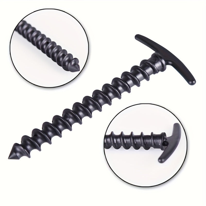 10pcs Tent Screw Stakes for Camping & Hiking