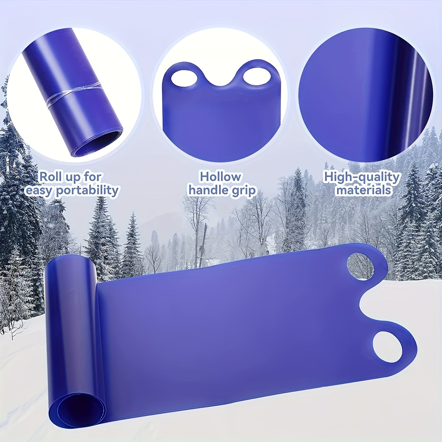 Durable Lightweight Snow Sled Snowboard Portable Snow Pad for Outdoor
