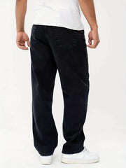 Men's Wide Leg Jeans Street Style Denim Pants