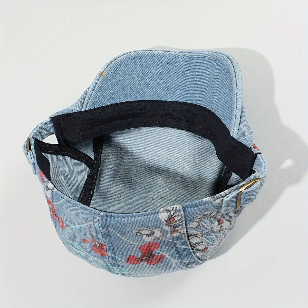 Y2K Washed Denim Newsboy Hat Beret Vintage Lightweight British Style Painter Hat