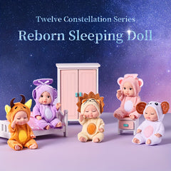 12 Pack 10 PVC Reborn Doll Constellation Series Playset with Handcrafted Outfits