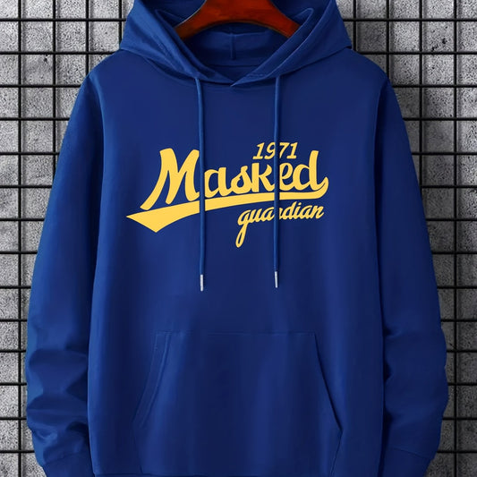 'Masked' Print Hoodie for Men