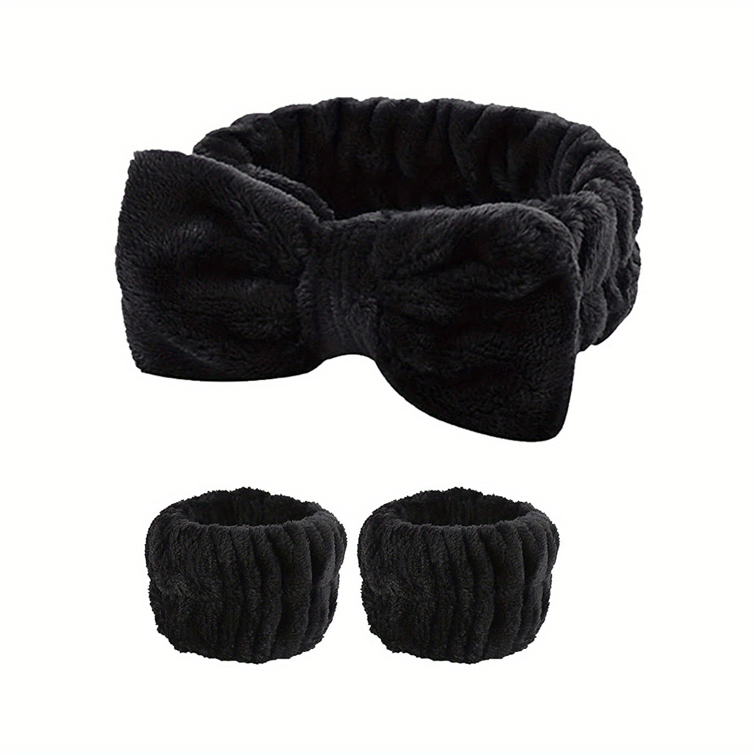 3Pcs Wrist Spa Washband Make Up Towel Band Wristband Scrunchies