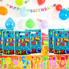 10pcs Colorful Happy Birthday Party Gift Bags