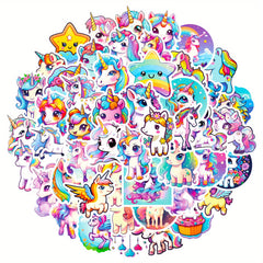 50pcs Unicorn Graffiti Stickers for Laptop Water Bottle Luggage Helmet