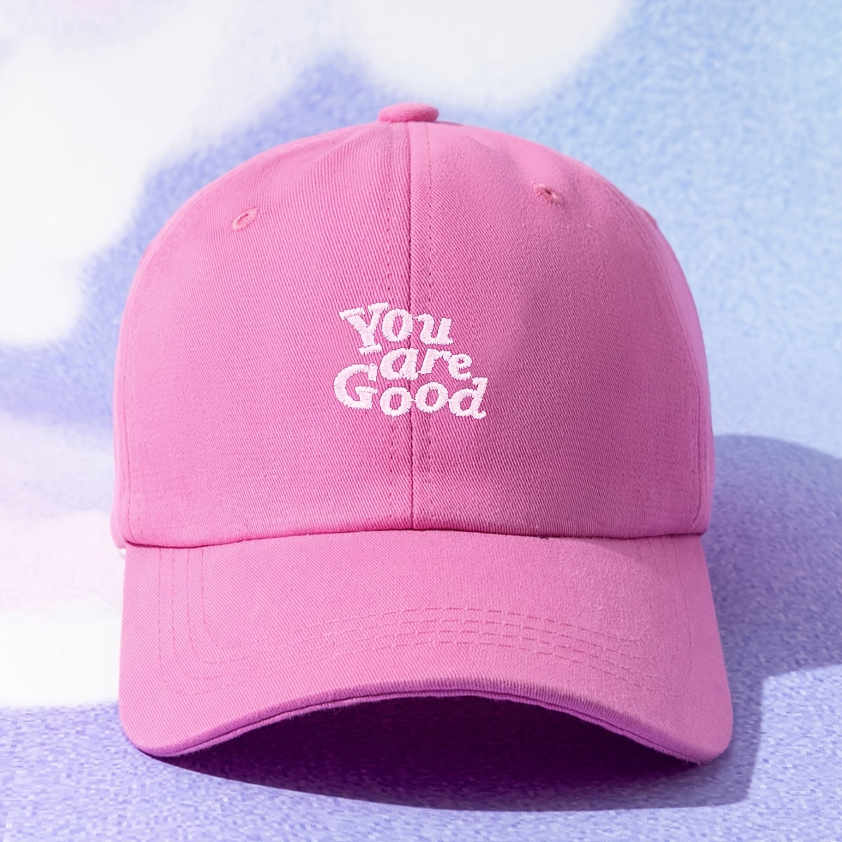 Y2K Embroidery Baseball Cap Couple Dad Hats Cotton Sunscreen Sports Hat Women's