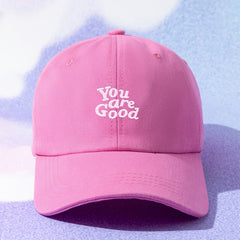 Y2K Embroidery Baseball Cap Couple Dad Hats Cotton Sunscreen Sports Hat Women's
