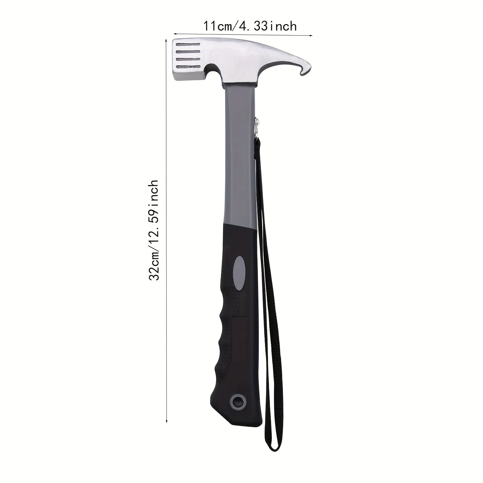 Heavy Duty Camping Hammer + Tent Stake Remover - 31.98 cm