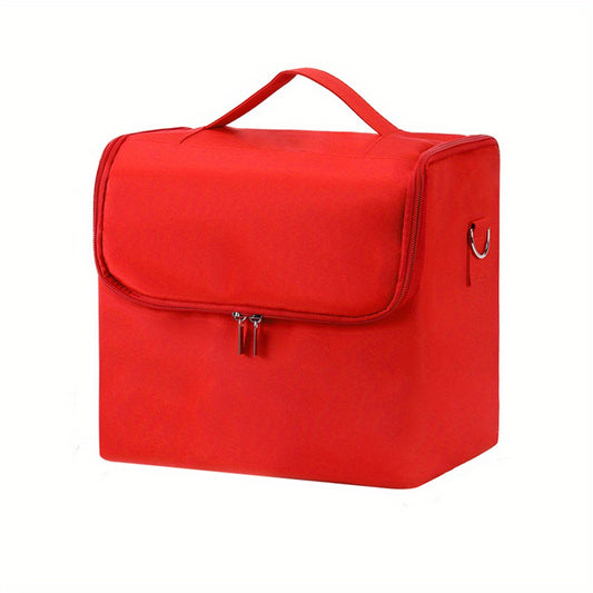Large 4 Tray Makeup Train Case Organizer