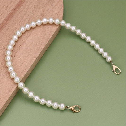 8mm Faux Pearl Bag Chain Handbag Strap Replacement