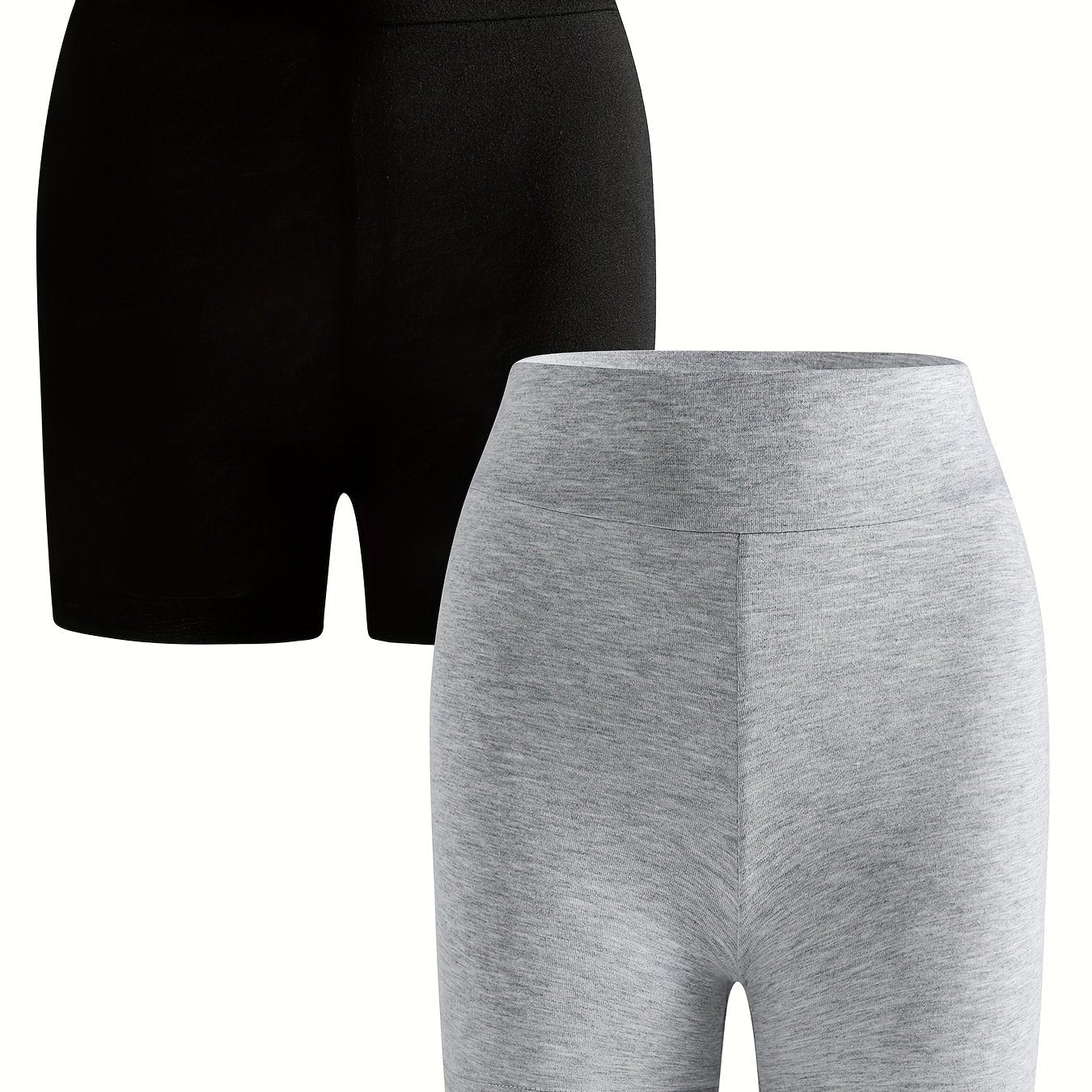 2-Pack High Waist Short Leggings for Spring & Summer