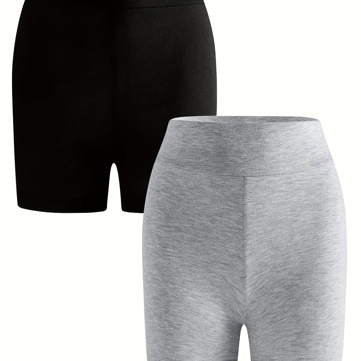 2-Pack High Waist Short Leggings for Spring & Summer