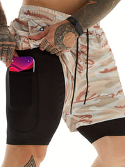 Men's Gym Running Shorts Athletic Workout Clothes Quick Dry Shorts