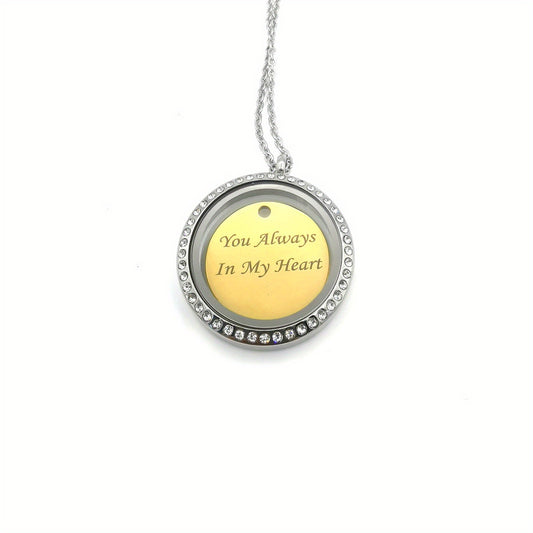 Custom Silver Rhinestone Pet Memorial Pendant Engraved Name Years Golden Plate