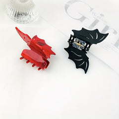 Halloween Bat Wing Shark Claw Hair Claw Women G