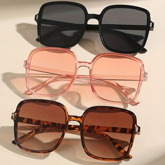 Large Square Sunglasses Casual Anti Glare UV400 Sun Shades Glasses
