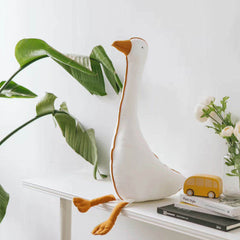 Cute Cartoon Goose Doll for Kids' Room Decor