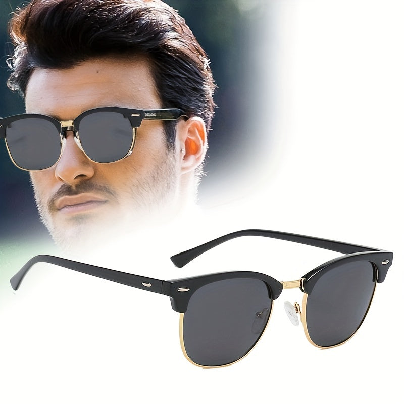 Retro Men's Polarized Sports Sunglasses UV Protection for Cycling Fishing