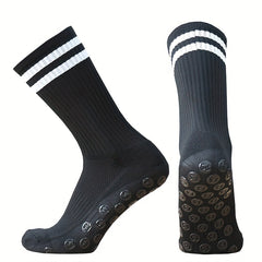 Anti-Skid Silicone Striped Mid-Calf Socks