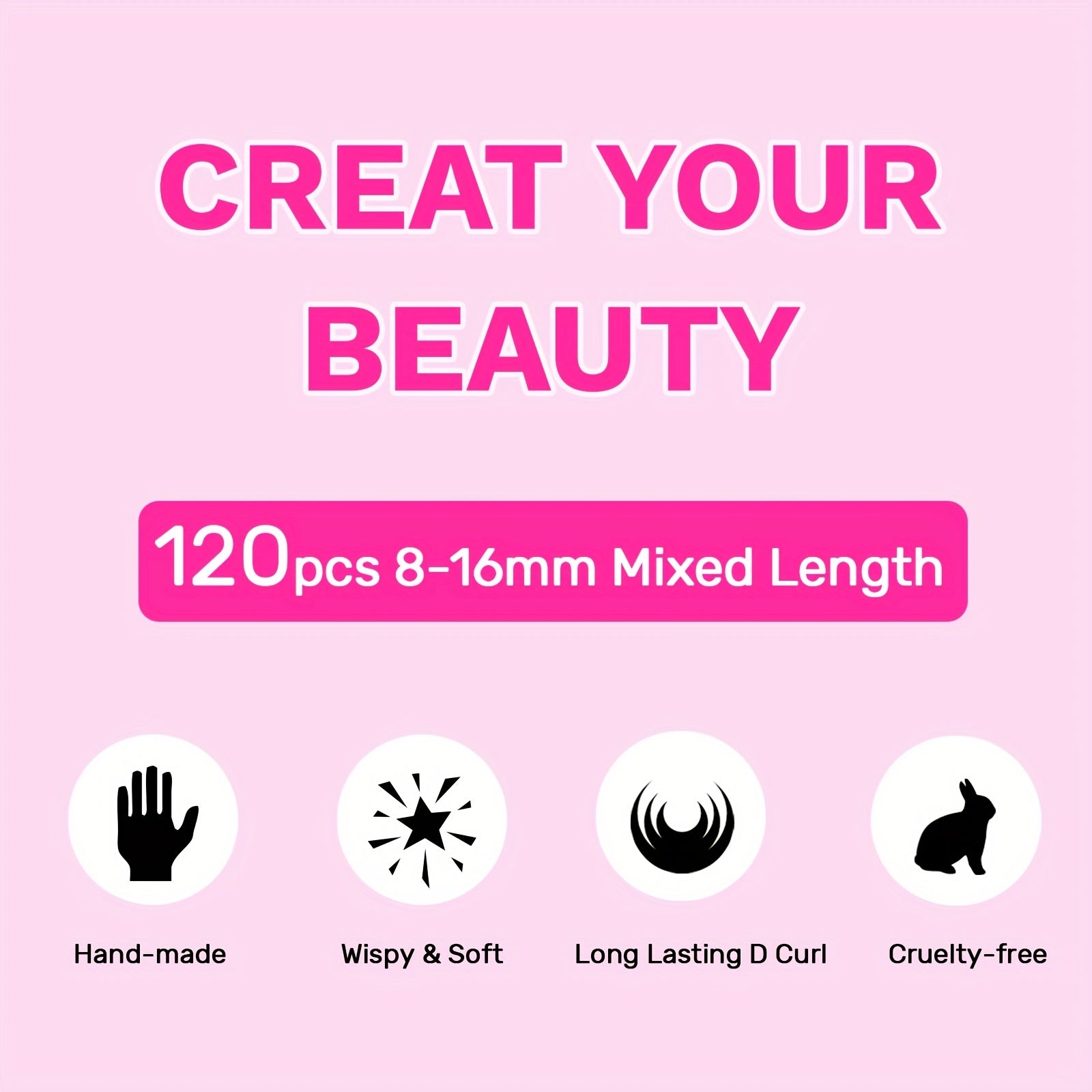 DIY Lash Clusters 120 Pcs Kit With Strong Lash Bond And Seal