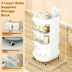 Whale Baby Gear Storage Rack Tier Floor Standing Shelf
