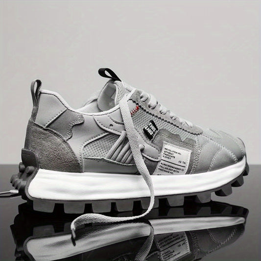 Men's Mesh Lace-up Walking Shoes Outdoor Sneakers