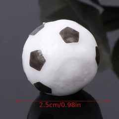 6pcs Soccer Ball Candles for Birthday Party Cake