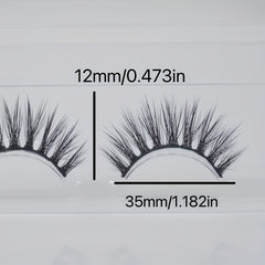 3D False Eyelashes Full Strip for Daily Wear Party, Women's Soft Lashes
