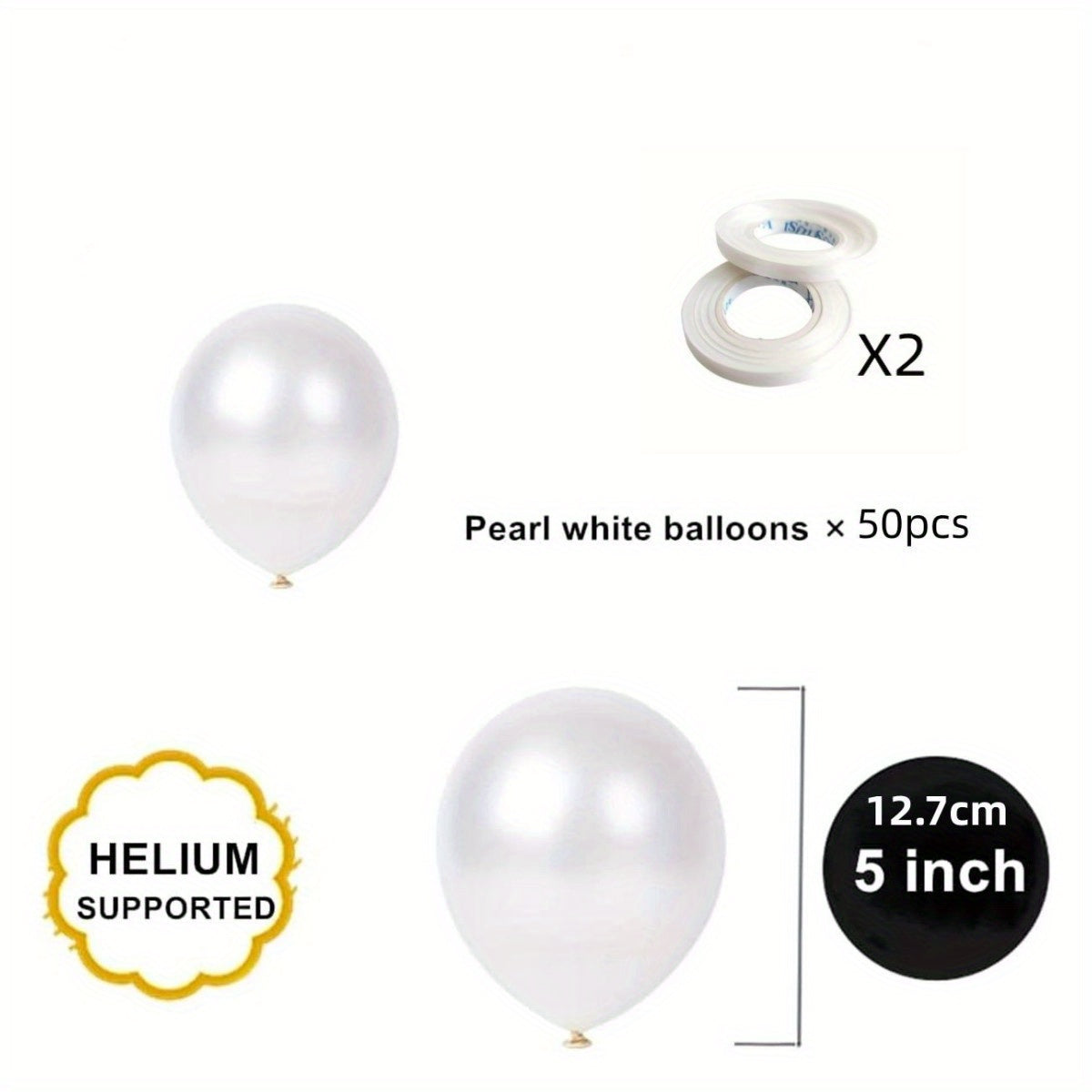 Pearl Balloons in Various Sizes for Parties and Weddings