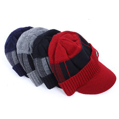 Men's Fleece & Thick Wool Cap for Outdoor Warmth