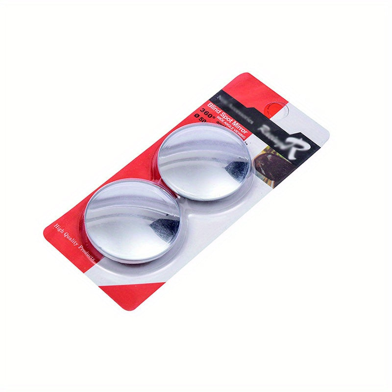 2pcs Car Rearview Mirror Small Round 360 degree Adjustable Blind Spot Mirror