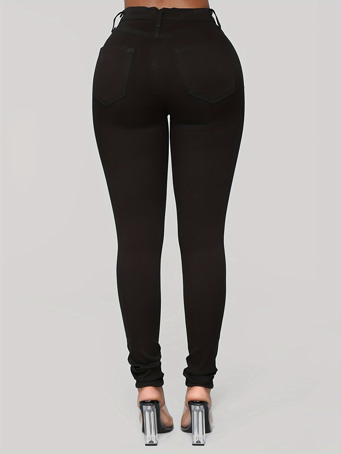  Women's Ripped High Waisted Slim Fit Jeans