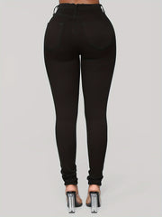  Women's Ripped High Waisted Slim Fit Jeans