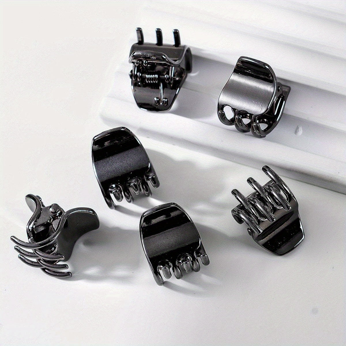 Mini Metallic Hair Claw Style Hair Claw For Side Hair Bang Braids