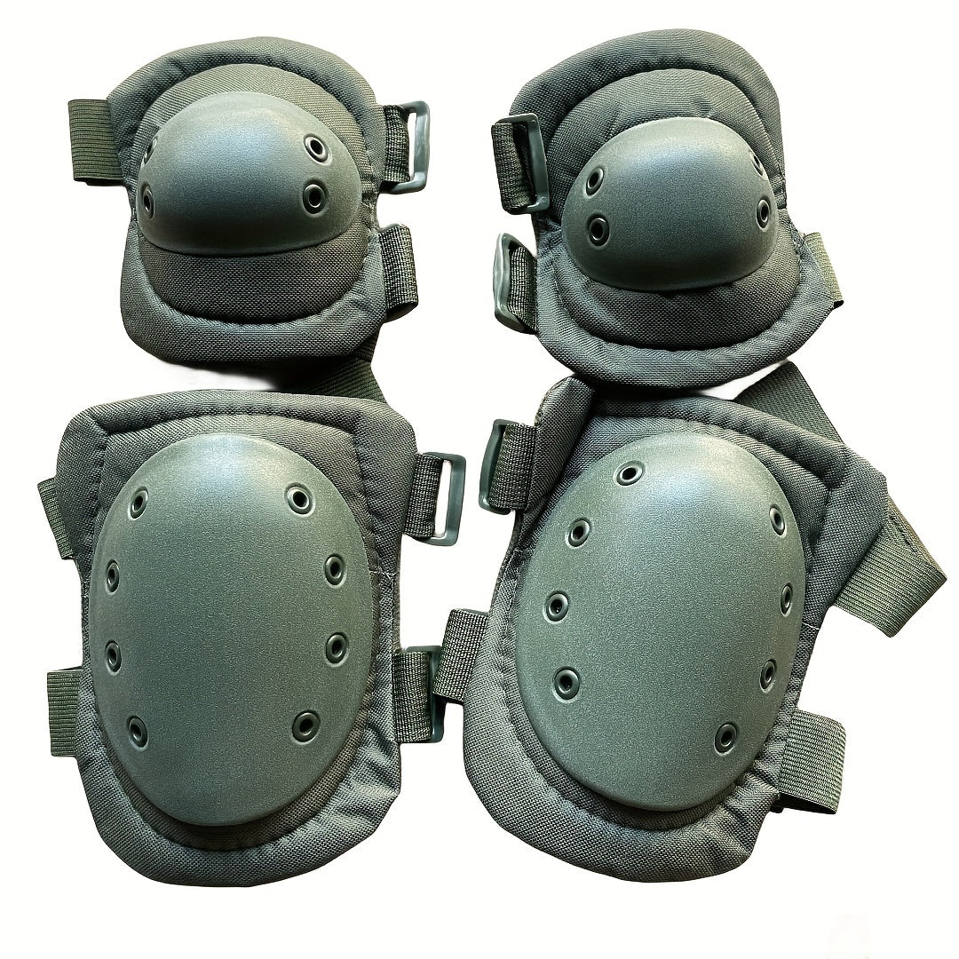 4pcs Tactical Knee & Elbow Pads for Airsoft Paintball Skate