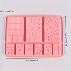Cake Baking Chocolate Silicone Mold for DIY Candle Filled with Love Fragments