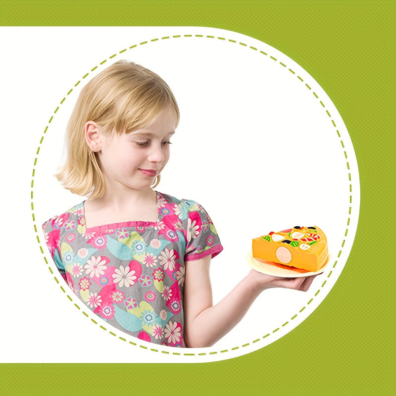 11pcs Kids Pretend Play Food Set Realistic Pizza & Western Cuisine Toys