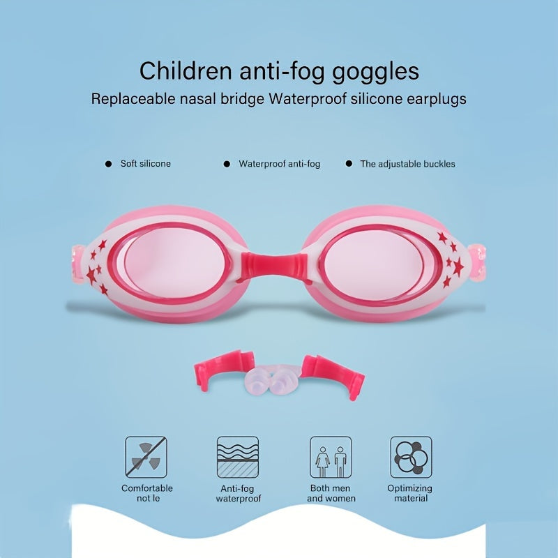 Kids Anti-fog Swimming Goggles HD Waterproof