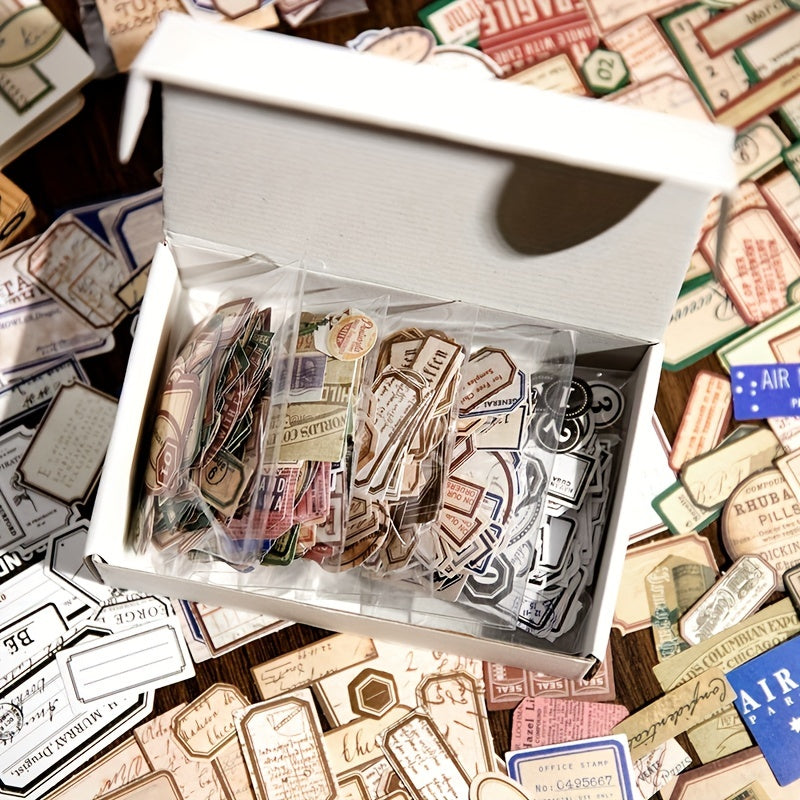 1000pcs Vintage Stickers for DIY Projects and Collages