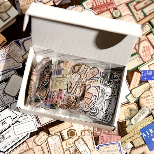 1000pcs Vintage Stickers for DIY Projects and Collages