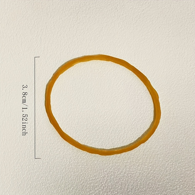 60/100pcs Yellow Rubber Ring Band Multifunctional