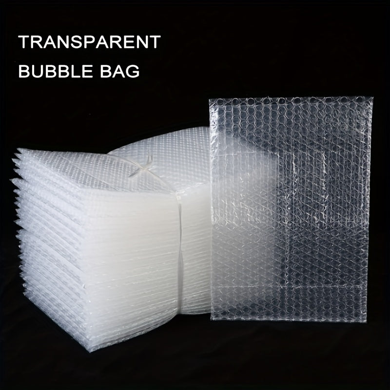 100pcs Transparent Bubble Packaging Bags Polyethylene Mailing Bags