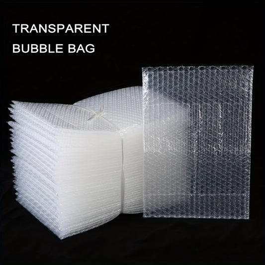100pcs Transparent Bubble Packaging Bags Polyethylene Mailing Bags