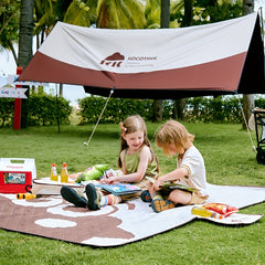 Vinyl Coated Camping Canopy Tent Windproof Portable Rainproof Sunscreen