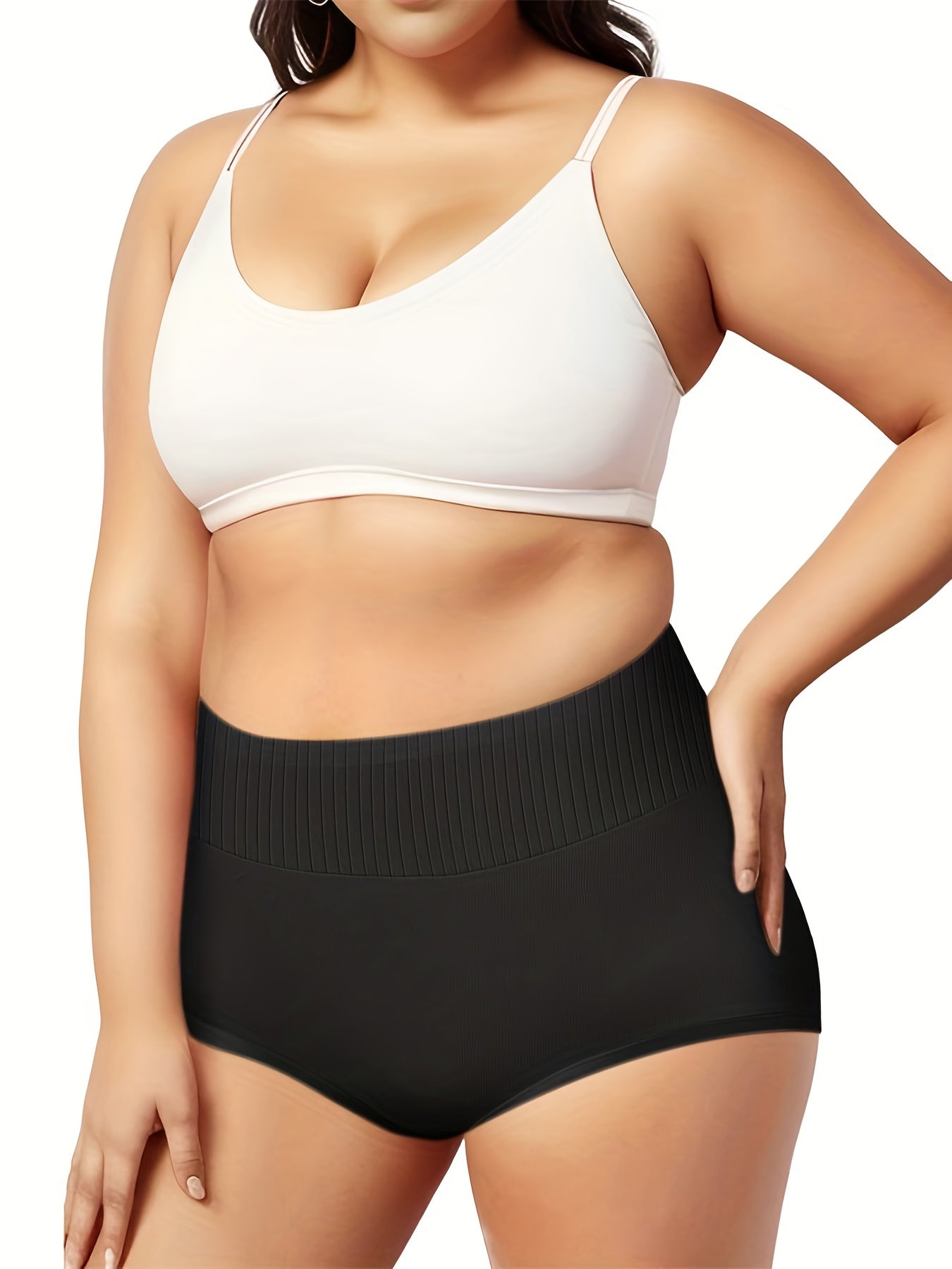 Solid High Rise Tummy Control Panty