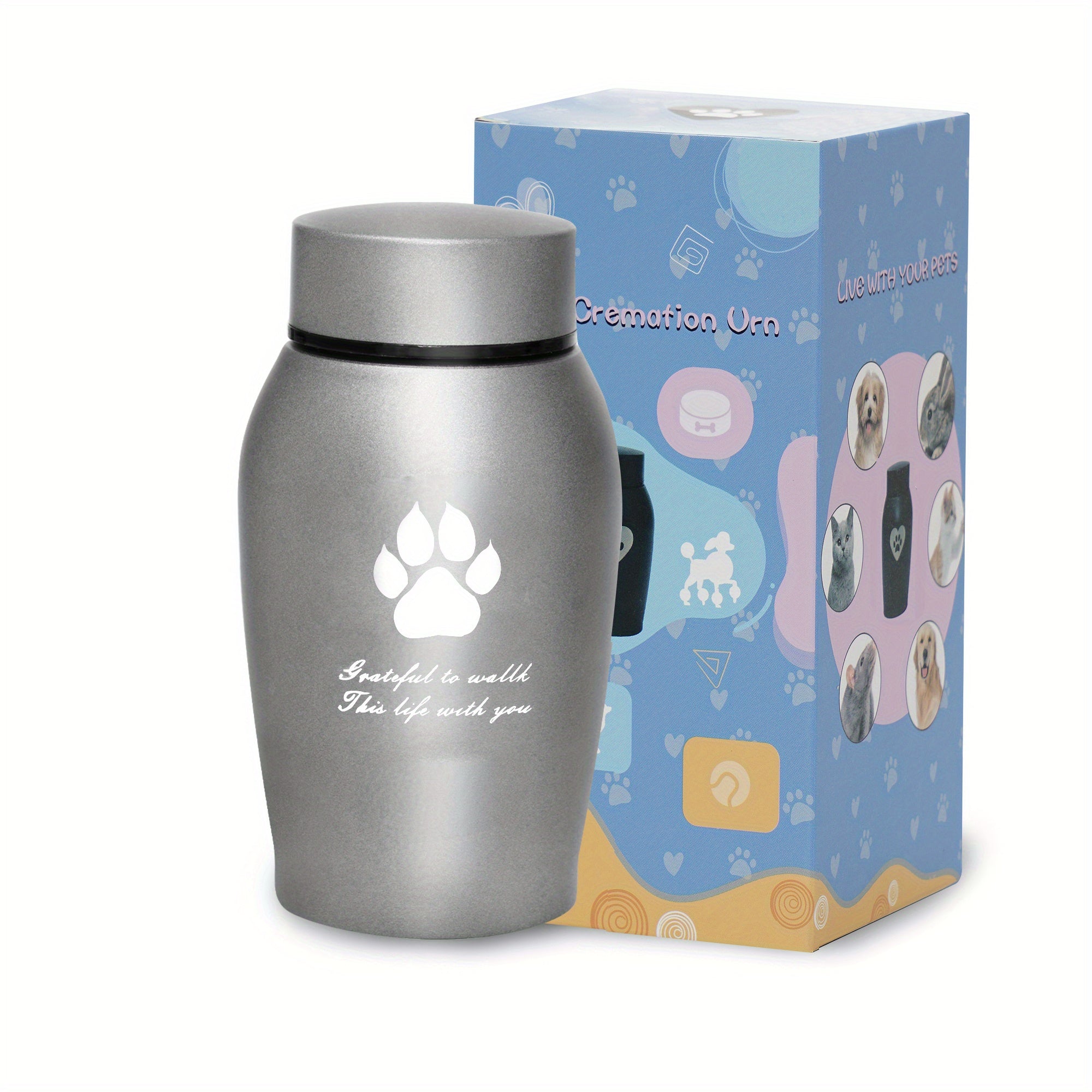 Memorials Stainless Steel Pet Urns - Suitable Size Urns For Pet Ashes